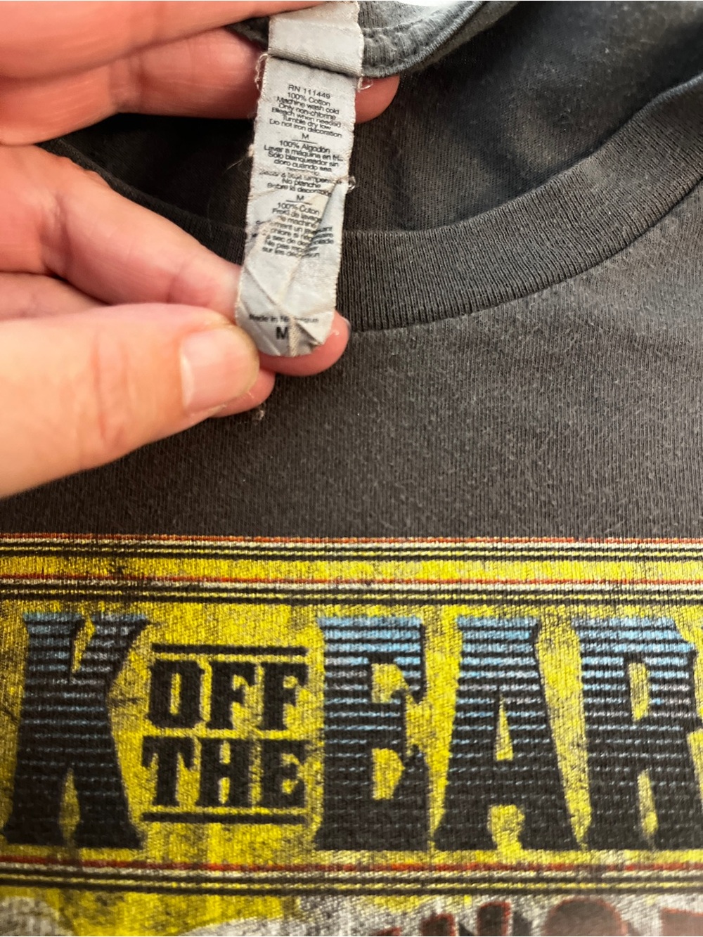 Next Level Apparel - walk off the earth - Black Short Sleeve Tee Vintage Graphic - Picture 6 of 8